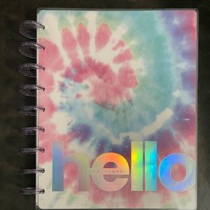 Pastel tiedye ‘The happy planner’ daily planner